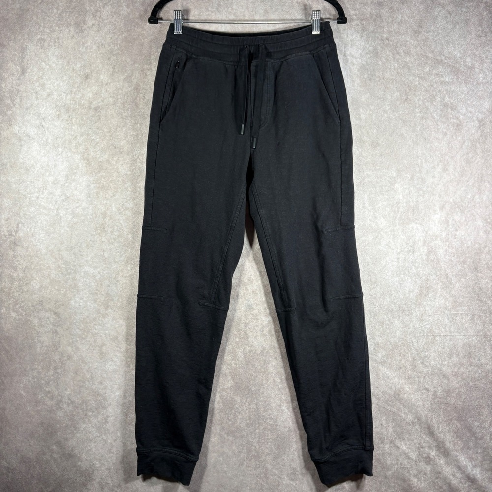 Lululemon City Sweat Thermo Joggers Mens Small Dark Gray French Terry Gym Casual